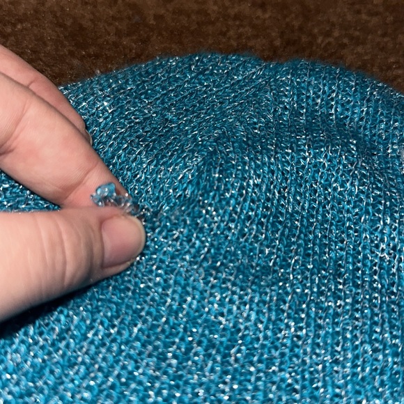 Blue Sparkly neff Beanie Cap - Picture 5 of 5